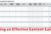 Creating an Effective Content Calendar