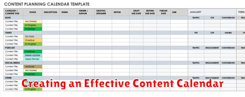 Creating an Effective Content Calendar