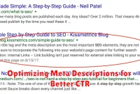 Optimizing Meta Descriptions for Better CTR
