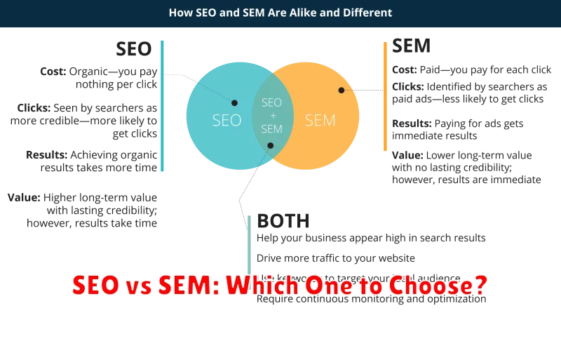 SEO vs SEM: Which One to Choose?